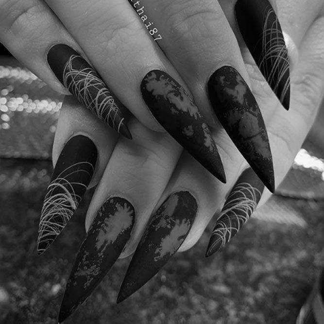 What are some easy nail designs for long nails? image 0