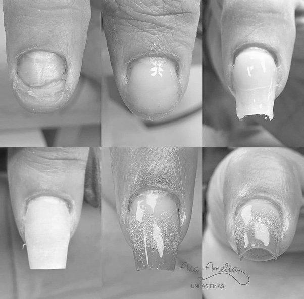 How long does your natural nail need to be to get acrylic nails? image 2