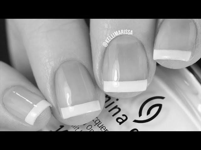 How can I make a French manicure on natural nails? image 8