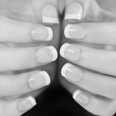 Should nail tips be white or clear? image 1