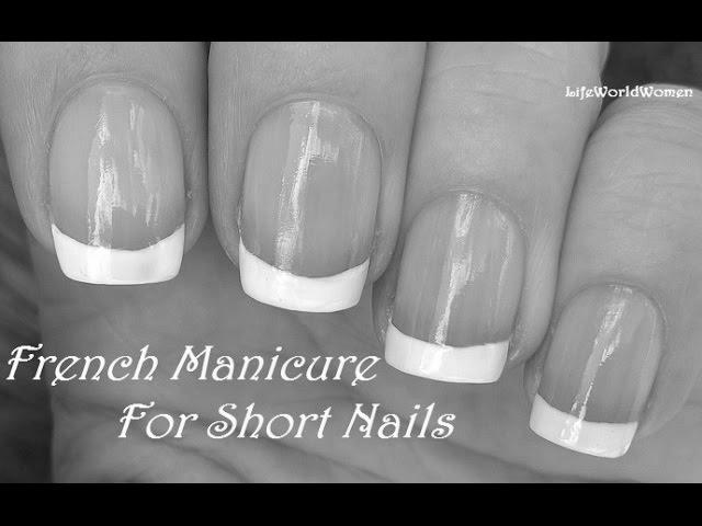 Can you do a French manicure on short nails? photo 13