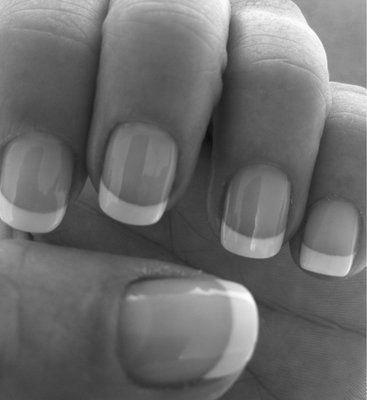 Can you do a French manicure on short nails? image 4
