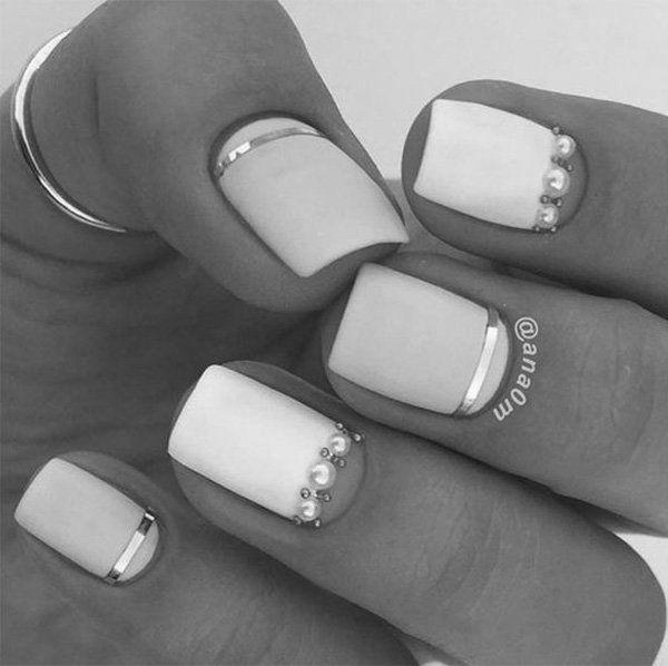 What are some good nail designs for short nails? image 5