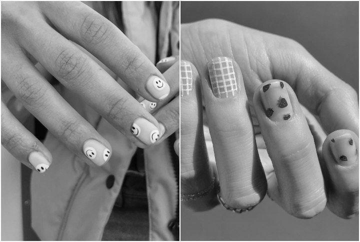 What are some good nail designs for short nails? image 17