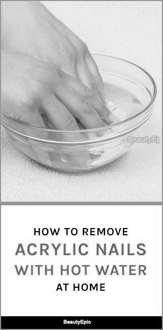 Can you use hot water to remove acrylic nails? image 2