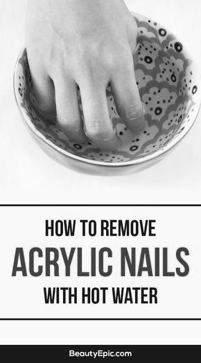 Can you use hot water to remove acrylic nails? image 7