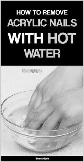 Can you use hot water to remove acrylic nails? image 9